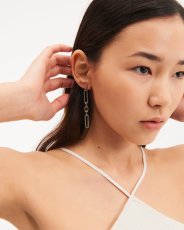 画像2: JUSTINE CLENQUET  ジュスティーヌクランケ  Ali earrings　silver ピアス (2)