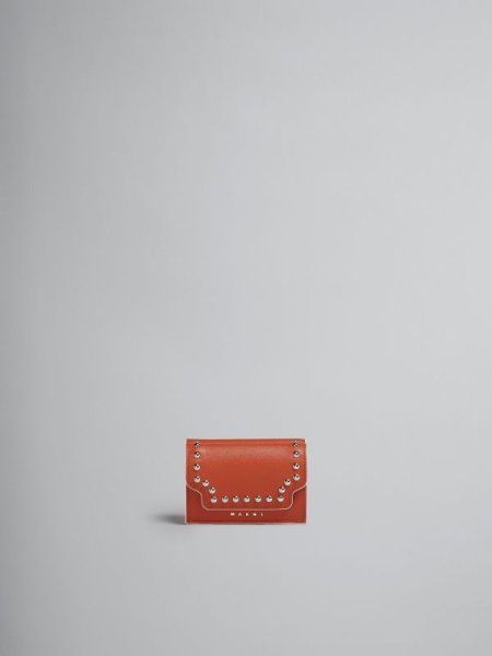 画像1: MARNI  マルニ サフィアーノレザー３つ折り財布 (1)