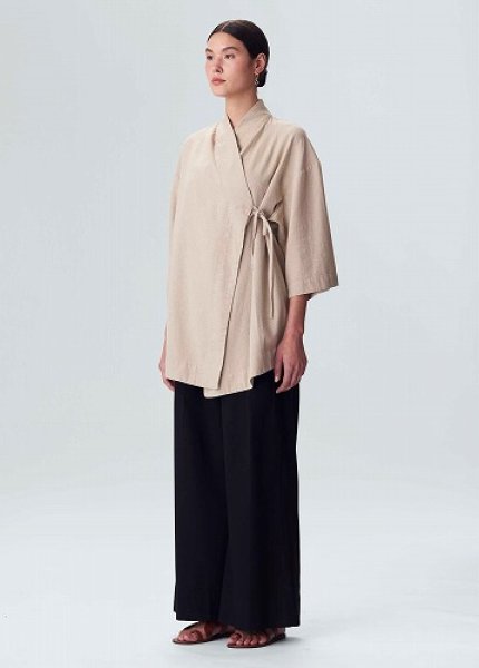 画像2: 【正規取扱店販売品】OSKLEN  オスクレン レディース 着物リネン ご注文確認後即日発送 / 送料無料 (2)