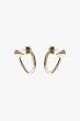 画像1: JUSTINE CLENQUET 　ジュスティーヌクランケ  ROSE gold earrings ピアス  (1)