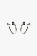 画像1: JUSTINE CLENQUET 　ジュスティーヌクランケ  ROSE silver earrings ピアス  (1)