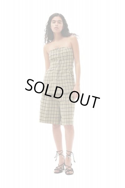 画像6: GANNI  ガニー  SHORT PANTS チェックスーツ リラックス プリーツショーツ (6)