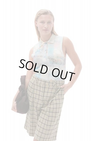 画像5: GANNI  ガニー  SHORT PANTS チェックスーツ リラックス プリーツショーツ (5)