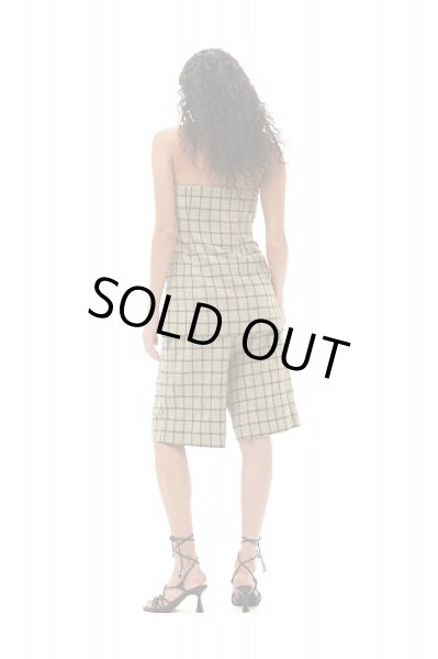 画像7: GANNI  ガニー  SHORT PANTS チェックスーツ リラックス プリーツショーツ (7)