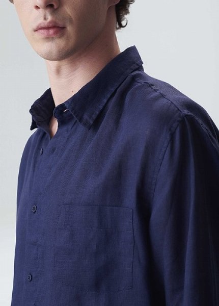 画像2: OSKLEN MEN'S オスクレン　Camisa Masc Classic Linen Ml　シャツ (2)
