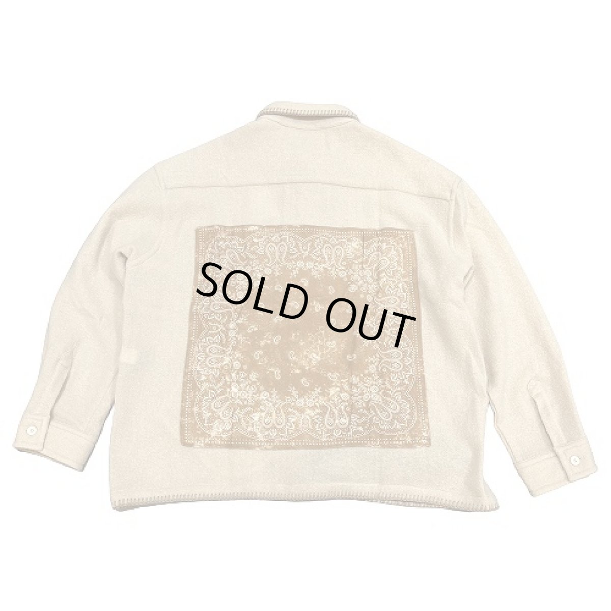 画像6: destin デスティン BEIGE WOOL AND CASHMERE AVILA SHIRT シャツ (6)