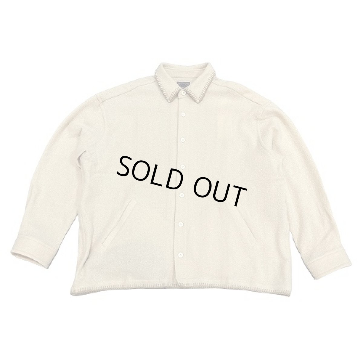 画像1: destin デスティン BEIGE WOOL AND CASHMERE AVILA SHIRT シャツ (1)