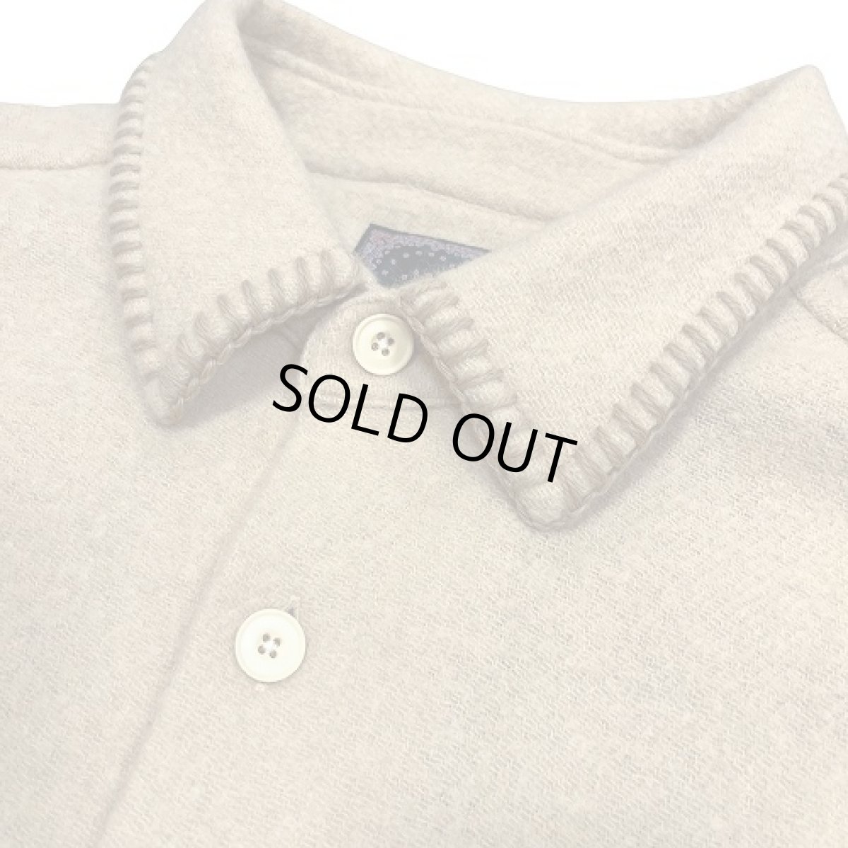 画像2: destin デスティン BEIGE WOOL AND CASHMERE AVILA SHIRT シャツ (2)