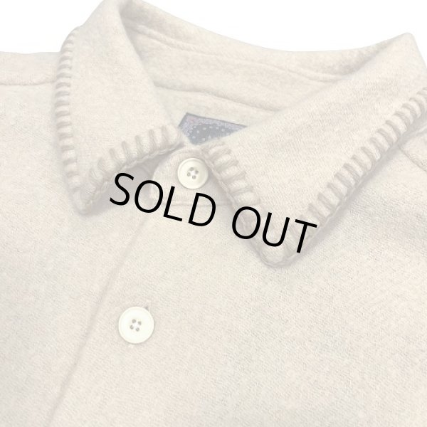 画像2: destin デスティン BEIGE WOOL AND CASHMERE AVILA SHIRT シャツ (2)