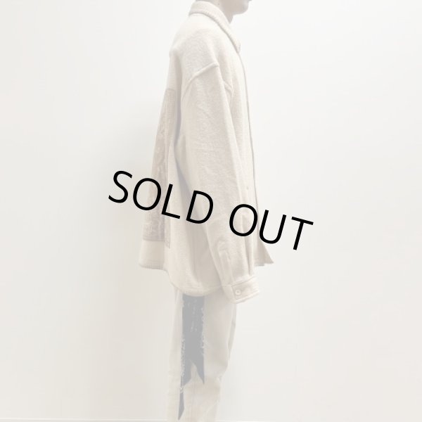 画像11: destin デスティン BEIGE WOOL AND CASHMERE AVILA SHIRT シャツ (11)