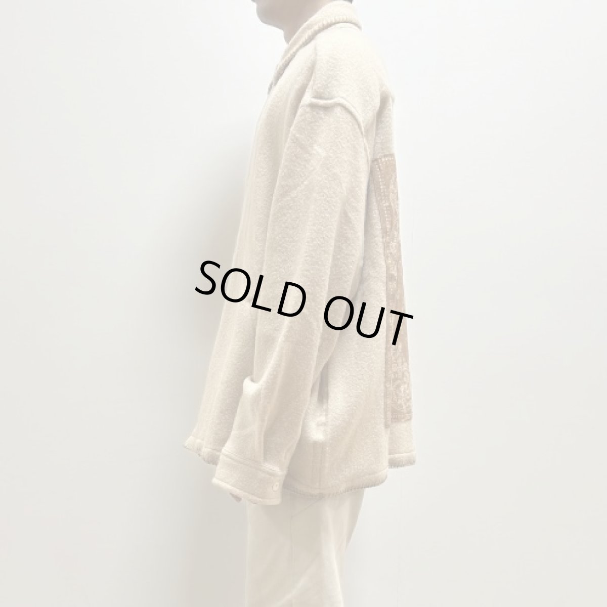画像9: destin デスティン BEIGE WOOL AND CASHMERE AVILA SHIRT シャツ (9)