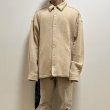 画像8: destin デスティン BEIGE WOOL AND CASHMERE AVILA SHIRT シャツ (8)