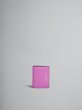 画像1: MARNI マルニ ピンク レザー製 二つ折りウォレット、マルニメンディング装飾 (1)