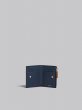画像2: MARNI マルニ ブラウン ディープブルー サフィアーノレザー製 二つ折りウォレット ファスナー式ポケット (2)