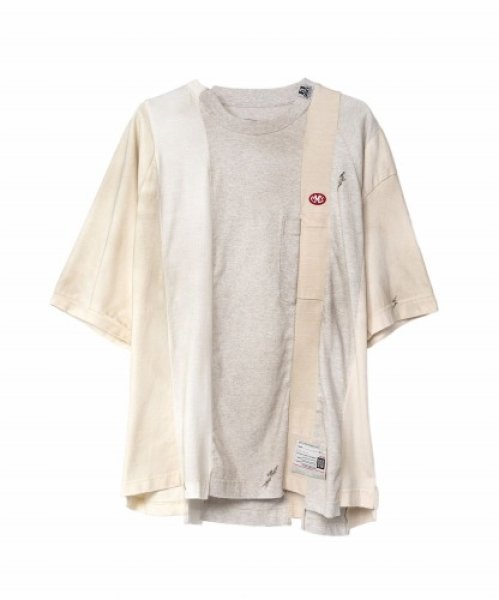 画像1: maison MIHARA YASUHIRO ミハラヤスヒロ  Vertical Switching T-shirt Tシャツ (1)