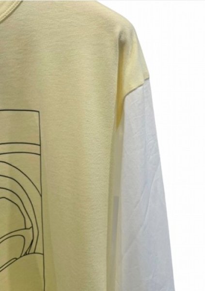 画像3: PLAN C  プランシー BIMATERIAL SELF PORTRAT SHIRT シャツ (3)