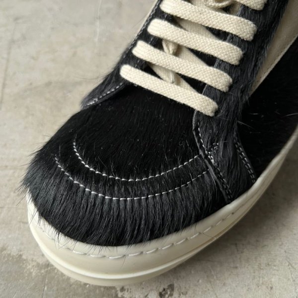 画像5: RICK OWENS VINTAGE SNEAKS UNSHAVED COW LEATHER (5)