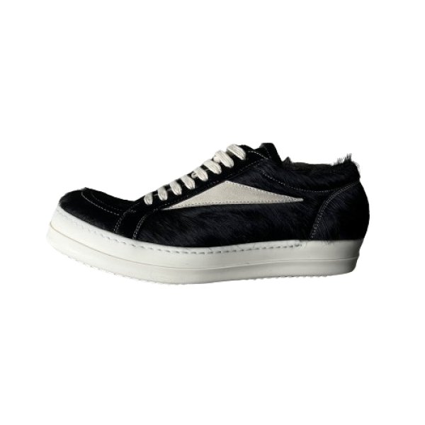 画像1: RICK OWENS VINTAGE SNEAKS UNSHAVED COW LEATHER  (1)