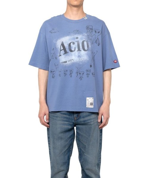画像1: maison MIHARA YASUHIRO ミハラヤスヒロ Distressed Acid Printed T-shirt (1)