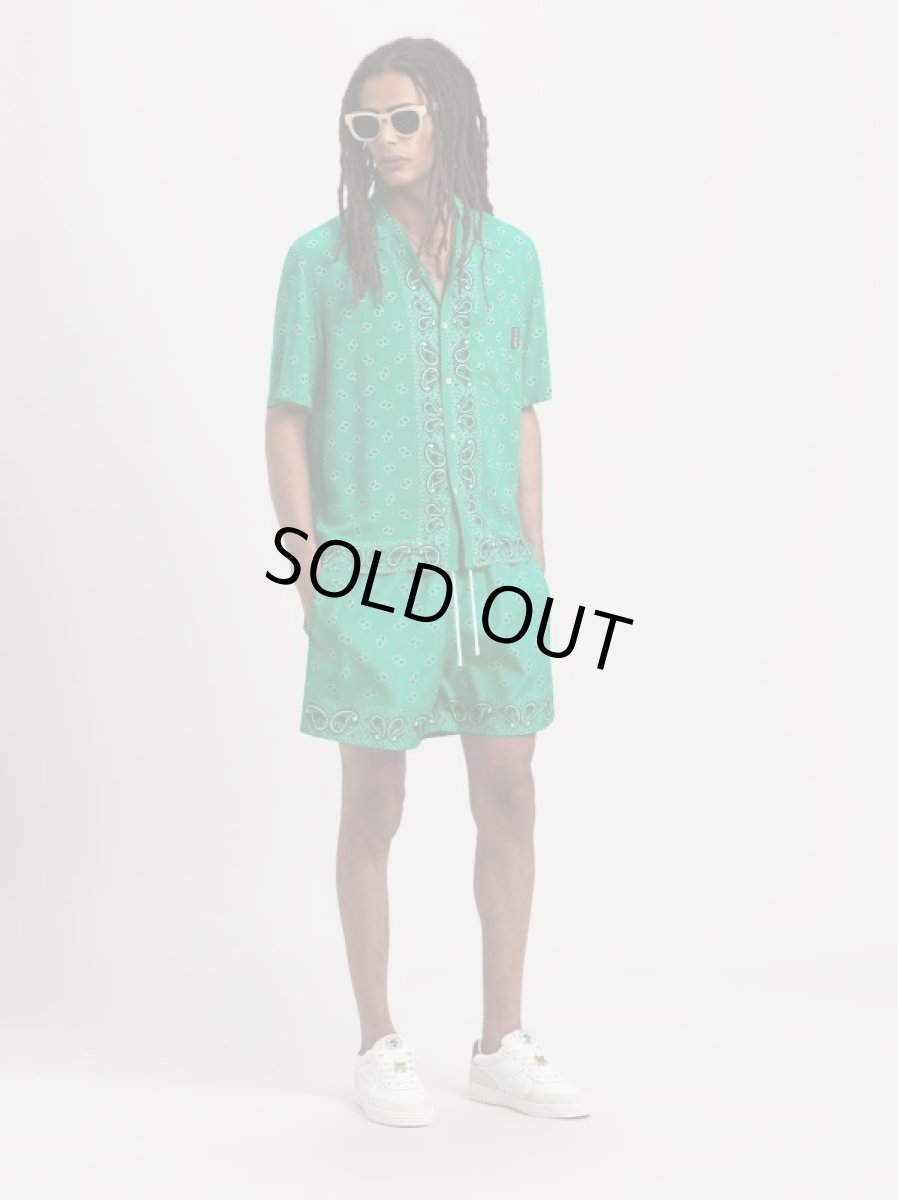 画像2: Palm Angels  PAISLEY BOWLING SHIRT シャツ (2)