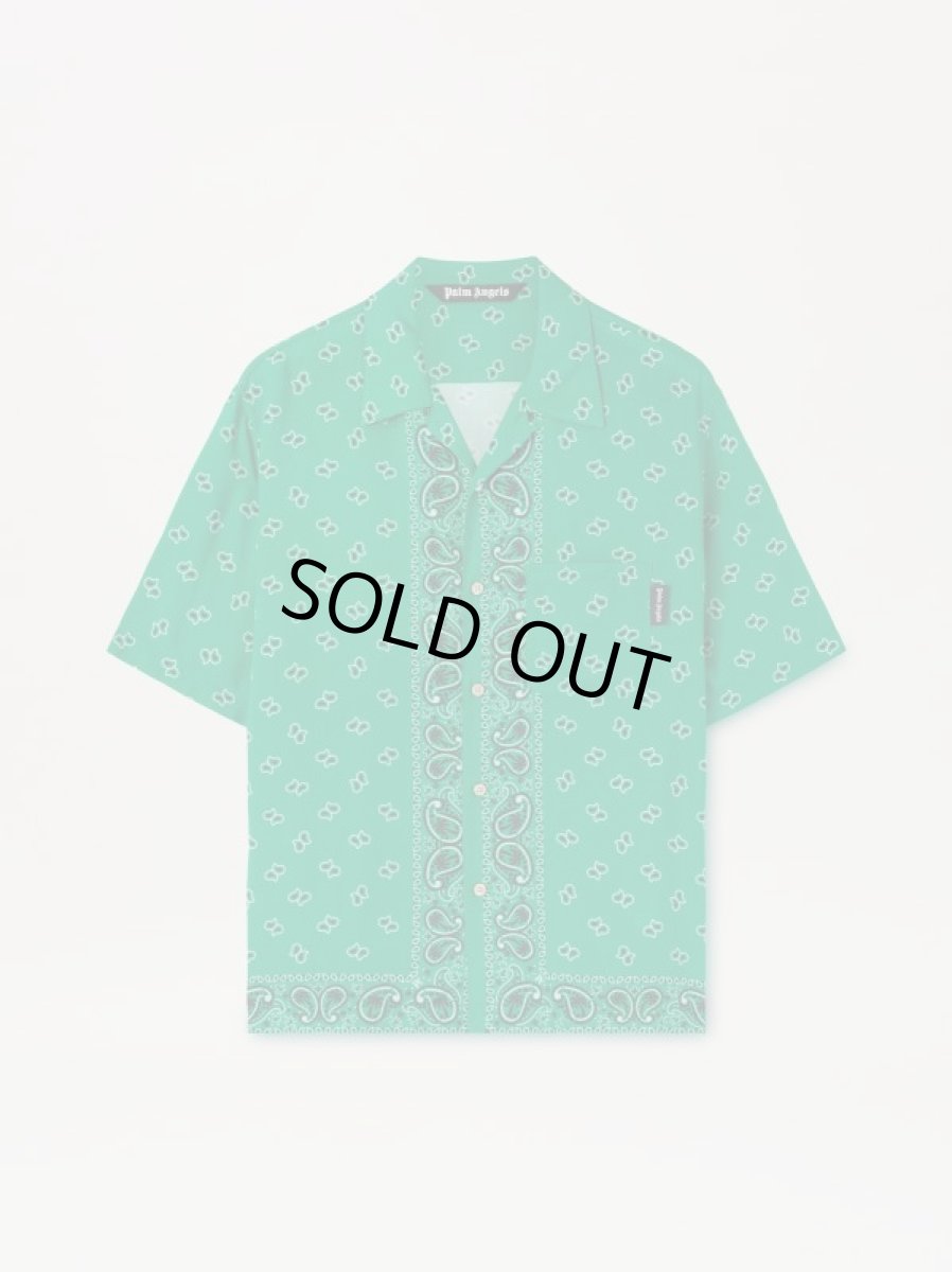 画像1: Palm Angels  PAISLEY BOWLING SHIRT シャツ (1)