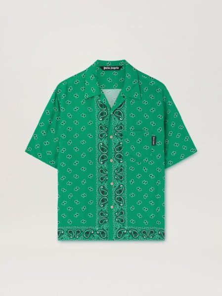 画像1: Palm Angels  PAISLEY BOWLING SHIRT シャツ (1)