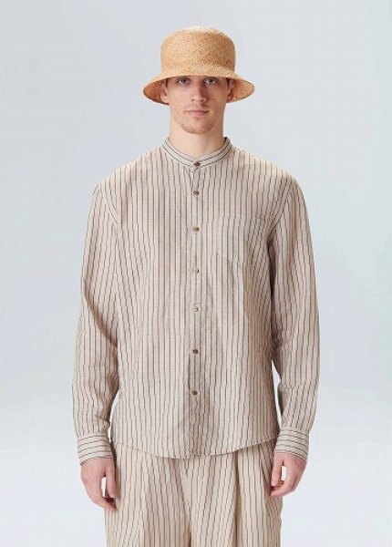 画像1: OSKLEN MEN'S オスクレン Batte light hemp ml シャツ (1)