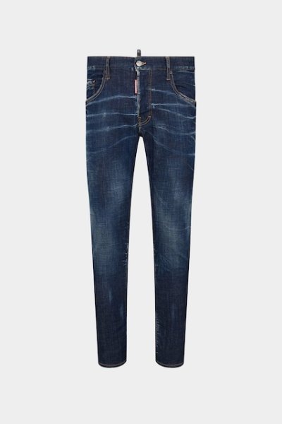 画像1: DSQUARED2 DARK CLEAN WASH SKATER JEANS (1)