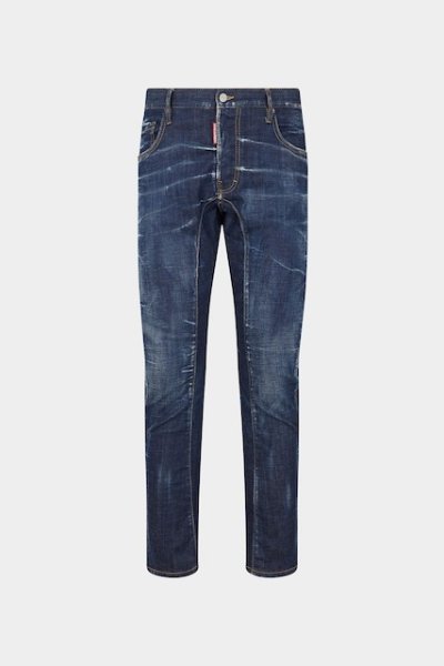 画像1: DSQUARED2 DARK CLEAN WASH TIDY BIKER JEANS (1)