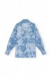 画像2: GANNI ガニーBLUE BLEACH DENIM SHIRT (2)