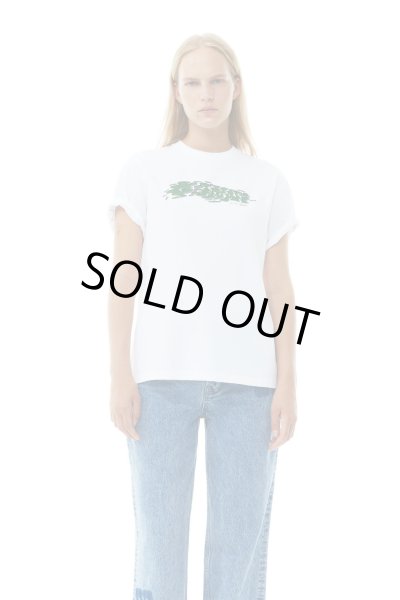 画像3: GANNI ガニー FUTURE WHITE HEAVY JERSEY RELAXED LOGO (3)