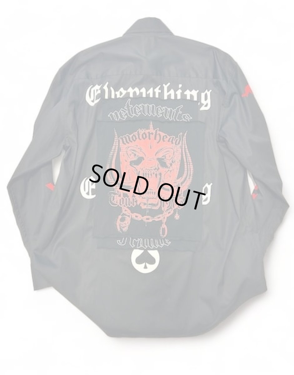 画像5: VETEMENTS ヴェトモン MOTORHEAD PATCHED SHIRT BLACK (5)