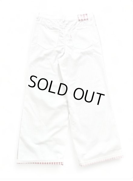 画像2: TSTS 2 GINGHAM LINING DENIM TROUSERS (2)