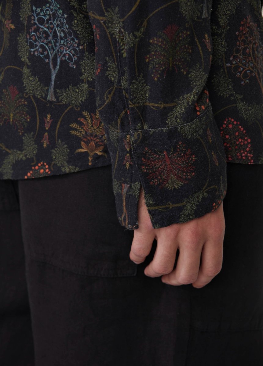 画像3: OSKLEN MEN'S オスクレン Dark Seed Linen Shirt (3)