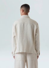 画像2: OSKLEN MEN'S オスクレン Textured Overshirt (2)