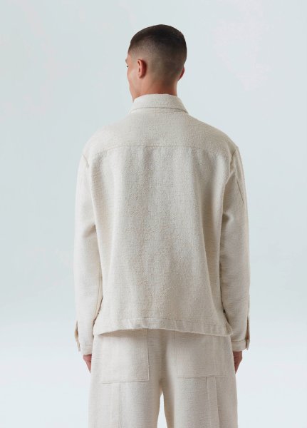 画像2: OSKLEN MEN'S オスクレン Textured Overshirt (2)