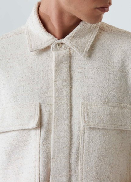 画像3: OSKLEN MEN'S オスクレン Textured Overshirt (3)