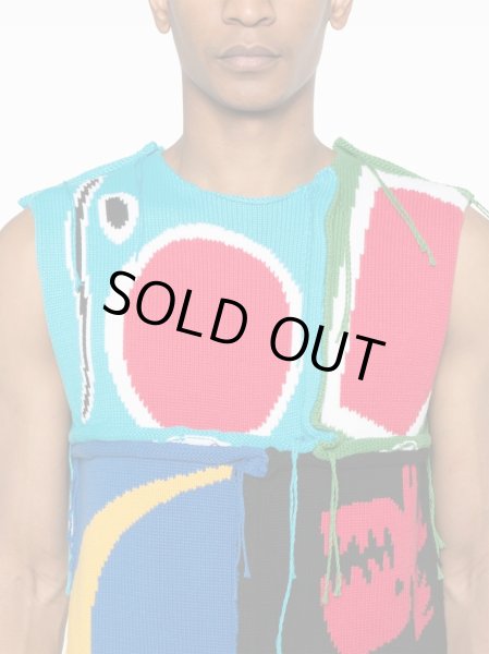 画像4: Charles Jeffrey LOVERBOY  PATCH CABLE KNIT  SLEEVELESS (4)