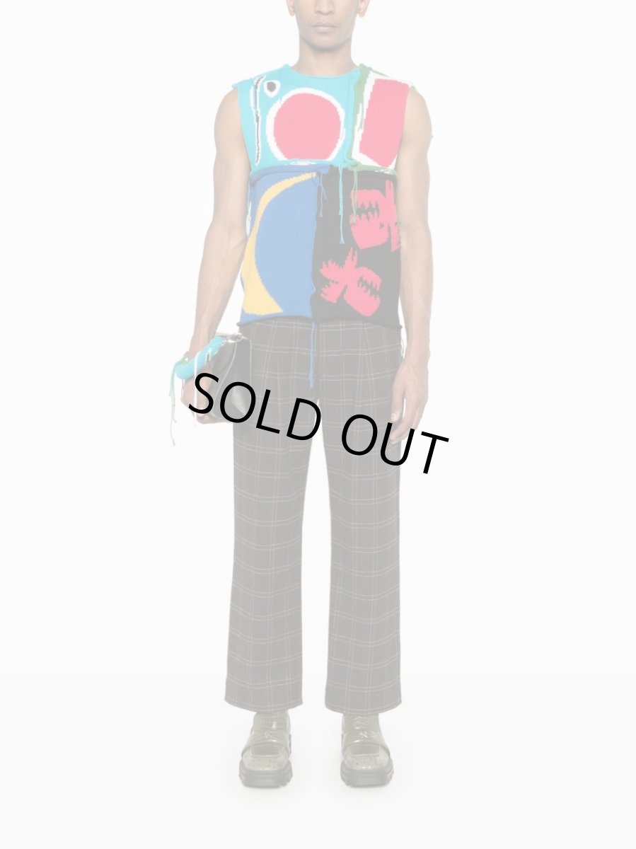 画像2: Charles Jeffrey LOVERBOY  PATCH CABLE KNIT  SLEEVELESS (2)