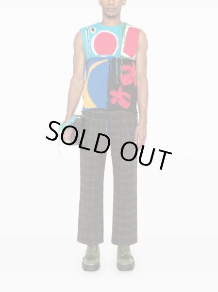 画像2: Charles Jeffrey LOVERBOY  PATCH CABLE KNIT  SLEEVELESS (2)