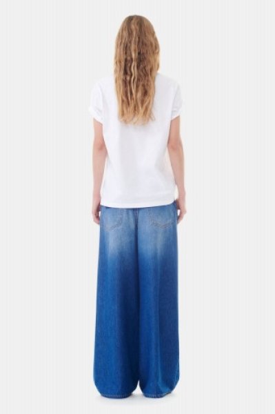 画像6: GANNI ガニー White Basic Jersey Multi Love Relaxed T-shirt (6)