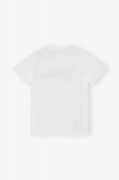 画像2: GANNI ガニー White Basic Jersey Multi Love Relaxed T-shirt (2)