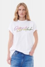 画像3: GANNI ガニー White Basic Jersey Multi Love Relaxed T-shirt (3)