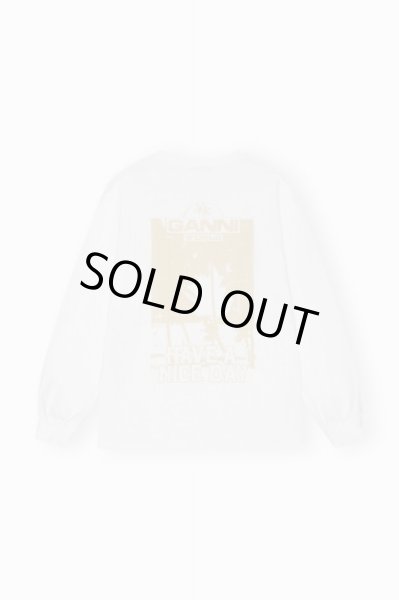 画像2: 【正規取扱店販売品】GANNI  ガニ―  White Future Heavy Jersey Palm Long Sleeve　ご注文確認後即日発送・送料無料 (2)