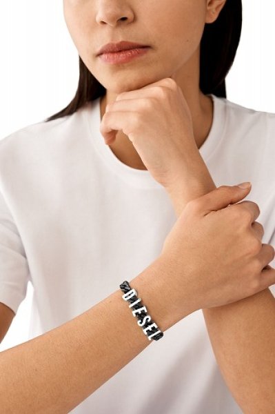 画像3: DIESEL Dx1486 jewel Two-Tone stainless steel chain bracelet ディーゼル ジュエリー ブレスレット (3)