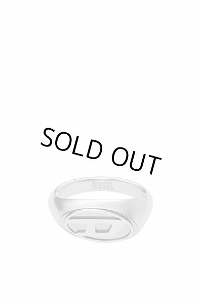 DIESEL ステンレススチールリング11号Dx1475 Women's Stainless steel signet ring | Silver | Diesel