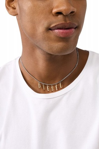 画像4: DIESEL Dx1545931 jewel Stainless steel chain necklace ディーゼル ネックレス (4)