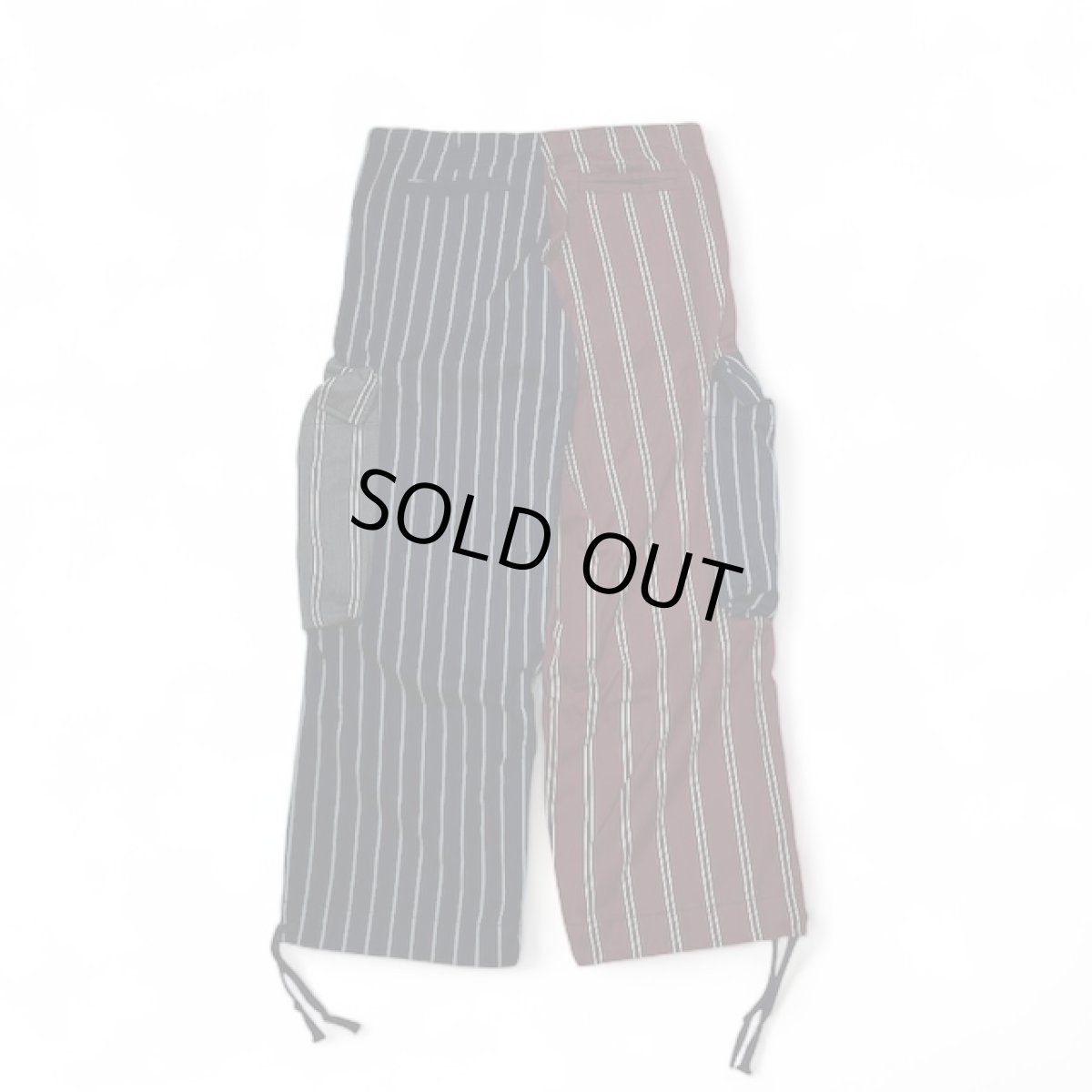 画像6: Greg Lauren　MIXED DREP STRPE WIDE LEG PANTS (6)