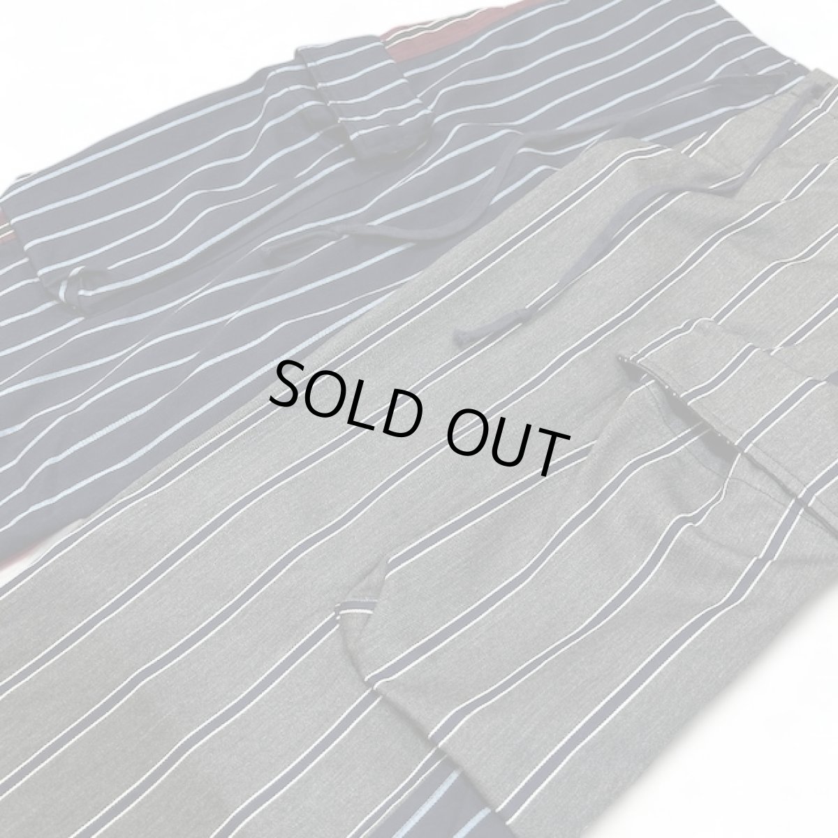 画像5: Greg Lauren　MIXED DREP STRPE WIDE LEG PANTS (5)