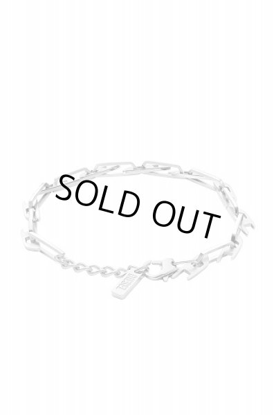 画像2: DIESEL dx1536040 Stainless Steel Interlocking D Logo Chain Bracelet ディーゼル  ブレスレット (2)